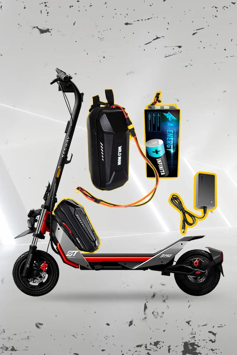 Batería de autonomía conmutada 48 V para patinete eléctrico Ninebot Segway ZT3 Pro E