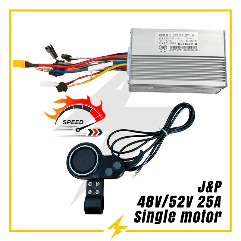 Controladora JP 48V / 52V 25A Single Motor para Patinete Eléctrico - Electrónica de Alto Rendimiento