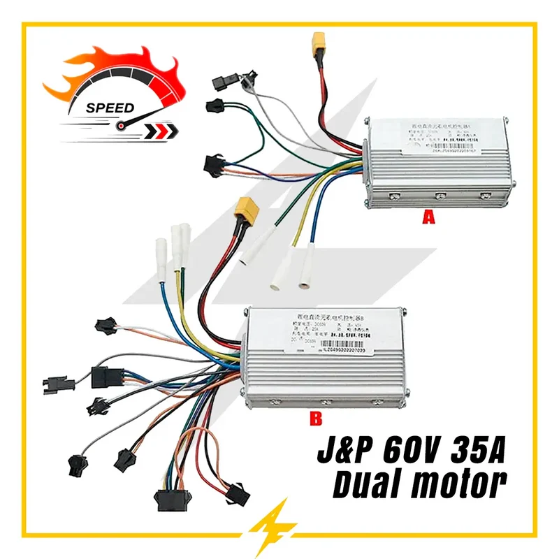 Controladora JP 60V 35A Dual Motor para Patinete Eléctrico - Control Total y Potencia Brutal