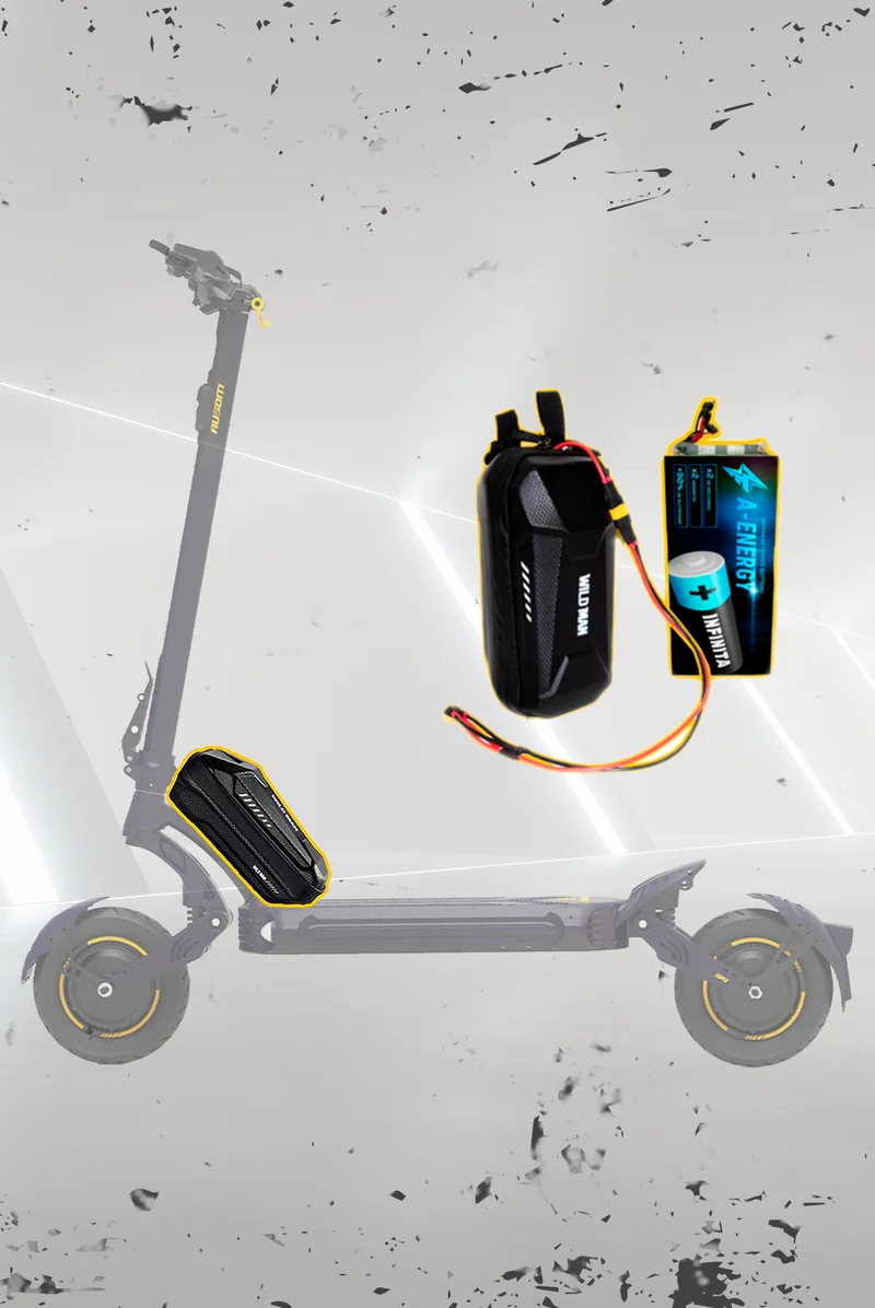 Batería externa de autonomía 52V para patinete eléctrico Ausom SR1 - Instalación fácil y autonomía superior con AF SCOOTERS