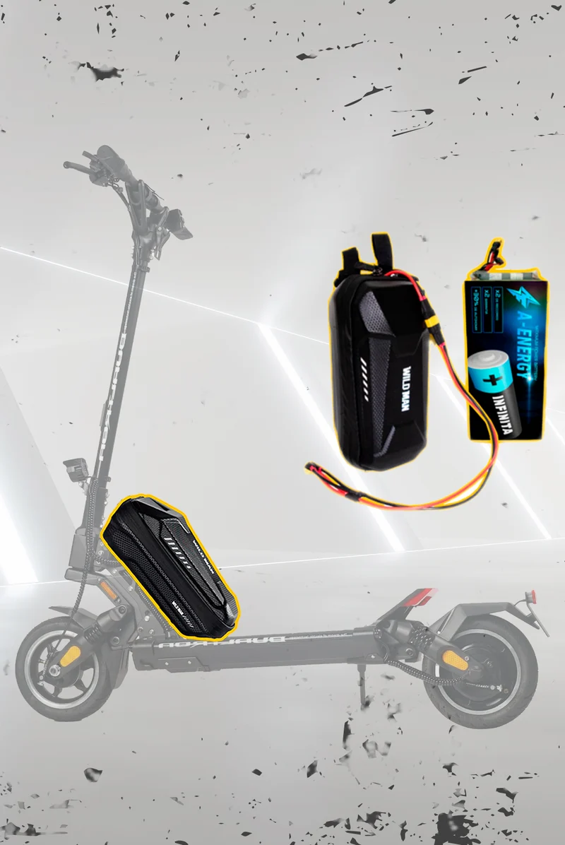 Batería externa de autonomía 52V para patinete eléctrico Dualtron Aminia Special - Instalación fácil y autonomía superior con AF SCOOTERS