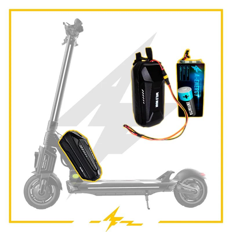 Batería externa de autonomía 52V para patinete eléctrico Dualtron Popular - Instalación fácil y autonomía superior con AF SCOOTERS