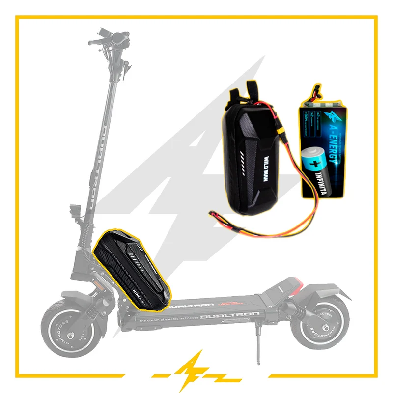 Batería externa de autonomía 52V para patinete eléctrico Dualtron Aminia Special Dual - Instalación fácil y autonomía superior con AF SCOOTERS