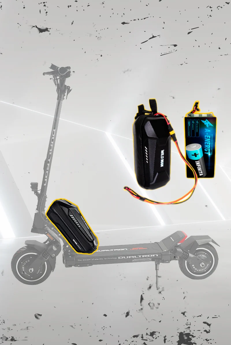 Batería externa de autonomía 52V para patinete eléctrico Dualtron Aminia Special Dual - Instalación fácil y autonomía superior con AF SCOOTERS