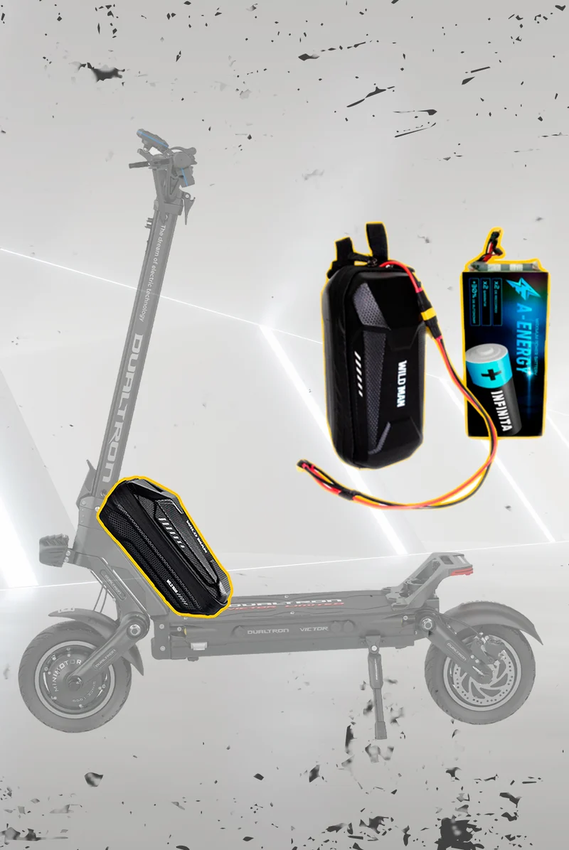 Batería externa de autonomía 60V para patinete eléctrico Dualtron Victor Limited / Luxury - Instalación fácil y autonomía superior con AF SCOOTERS