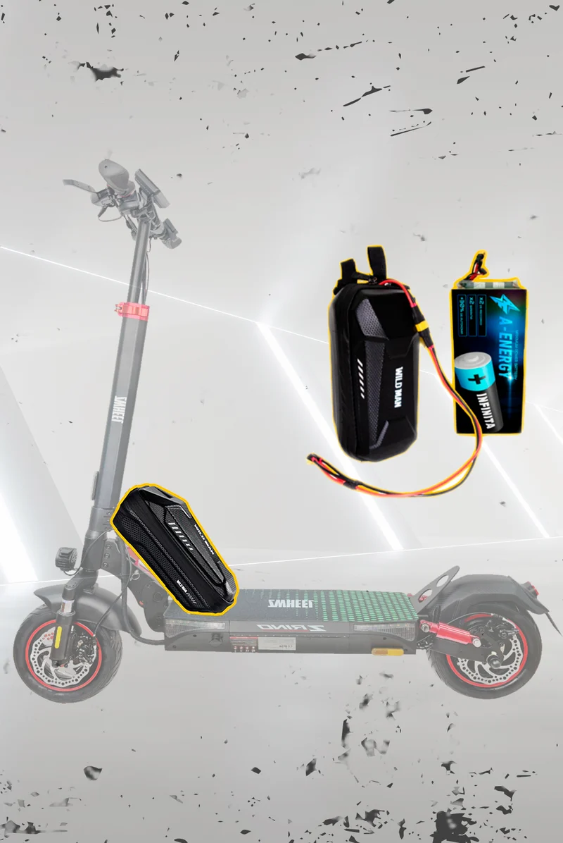 Batería externa de autonomía 48V para patinete eléctrico Zwheel ZRino / SE - Instalación fácil y autonomía superior con AF SCOOTERS