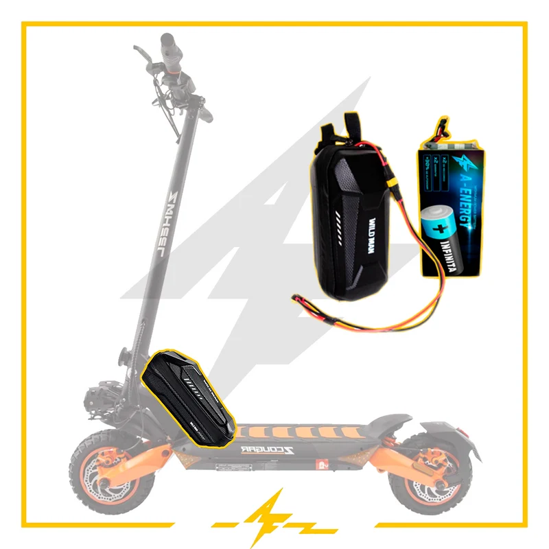 Batería externa de autonomía 48V para patinete eléctrico Zwheel ZCougar Duo - Instalación fácil y autonomía superior con AF SCOOTERS
