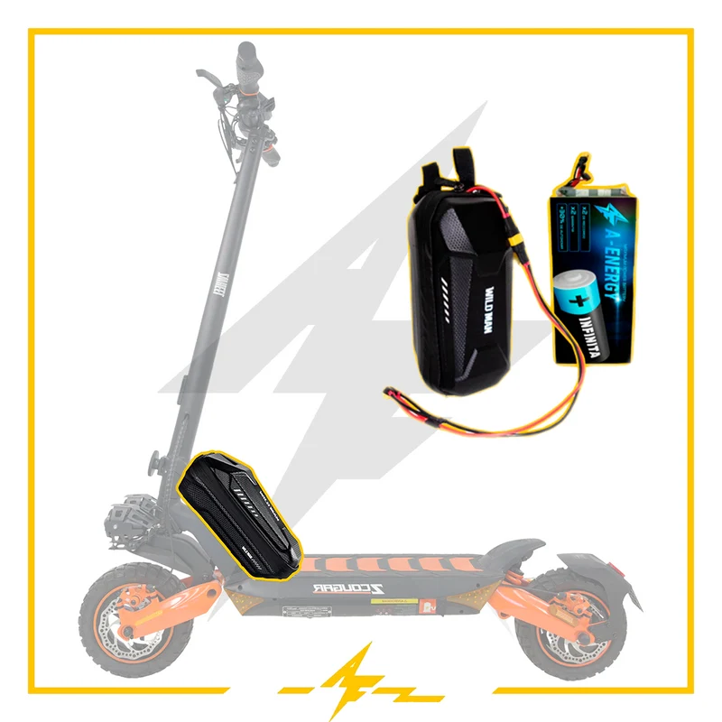 Batería externa de autonomía 48V para patinete eléctrico Zwheel ZCougar / Plus - Instalación fácil y autonomía superior con AF SCOOTERS