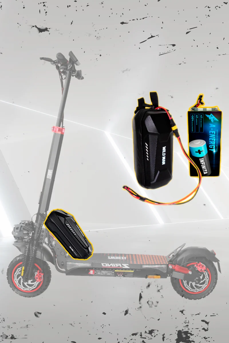 Batería externa de autonomía 48V para patinete eléctrico Zwheel ZRino Duo / Max - Instalación fácil y autonomía superior con AF SCOOTERS