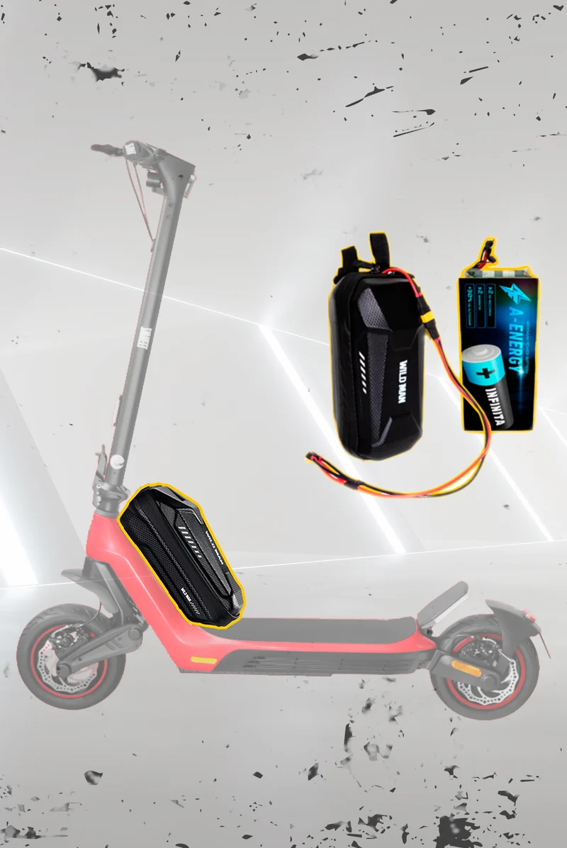 Batería externa de autonomía 48V para patinete eléctrico Zwheel ZLion PRO - Instalación fácil y autonomía superior con AF SCOOTERS