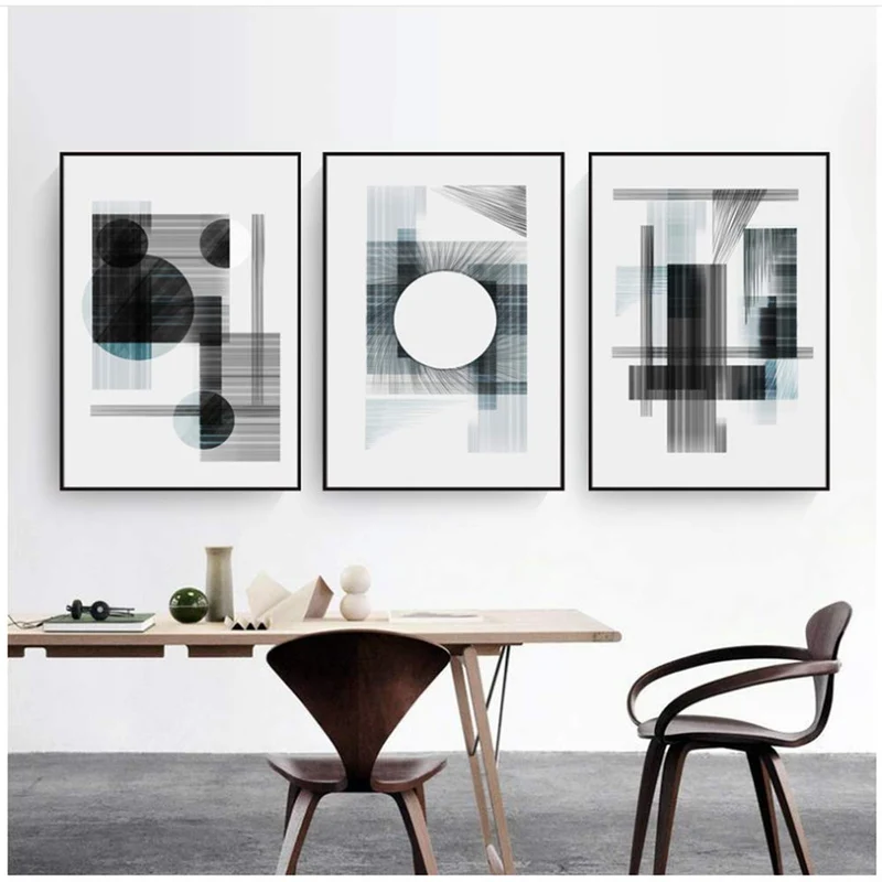 Lienzo Arte De La Pared Lienzo De Impresión De La Pared Minimalista Nórdico Abstracto Línea Geométrica Pinturas De La Lona Bosquejo De La Vendimia Impresión Del Cartel Arte De La Pared Imágenes Para La Sala De Estar Decoración 40 * 60 Cm