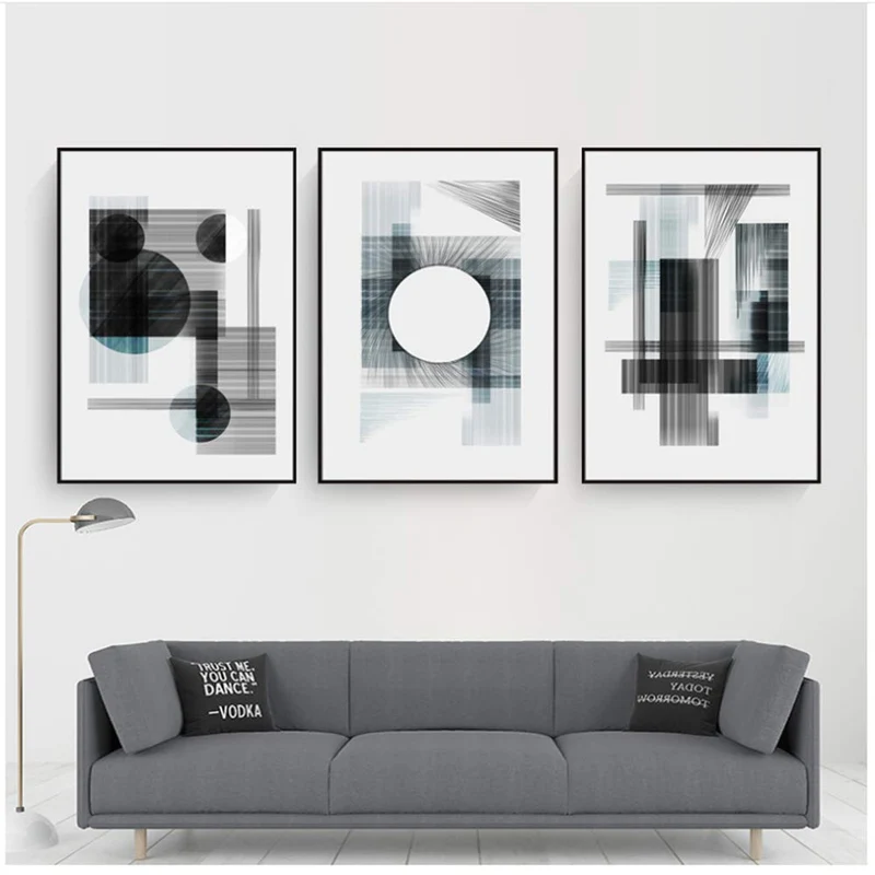 Lienzo Arte De La Pared Lienzo De Impresión De La Pared Minimalista Nórdico Abstracto Línea Geométrica Pinturas De La Lona Bosquejo De La Vendimia Impresión Del Cartel Arte De La Pared Imágenes Para La Sala De Estar Decoración 40 * 60 Cm