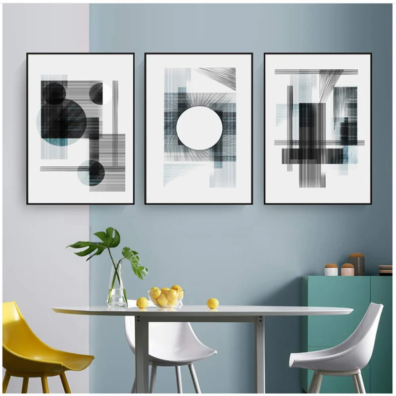 Lienzo Arte De La Pared Lienzo De Impresión De La Pared Minimalista Nórdico Abstracto Línea Geométrica Pinturas De La Lona Bosquejo De La Vendimia Impresión Del Cartel Arte De La Pared Imágenes Para La Sala De Estar Decoración 40 * 60 Cm