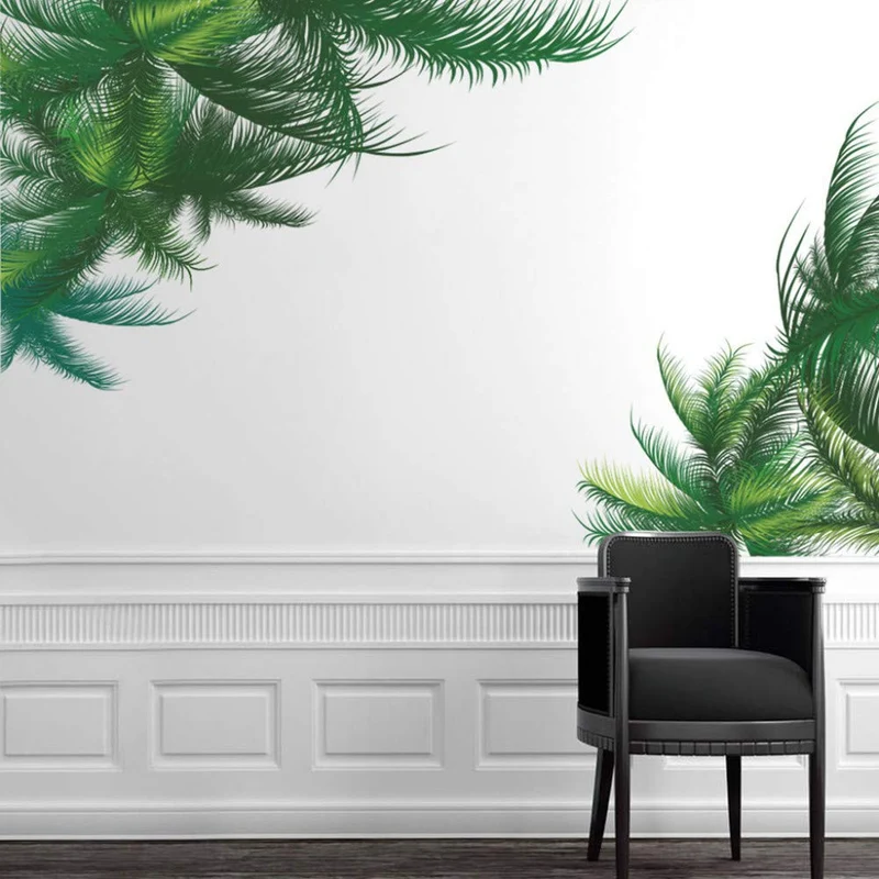 ZYBKOG Etiqueta Pared Nuevo Fondo Adhesivo De Pared De Hoja Verde Sala De Estar Arte Decoración del Hogar Vinilos Decorativos para Paredes Decoración De Habitación para Niños