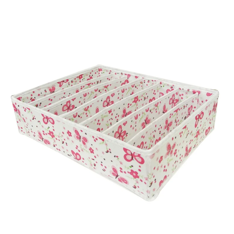 Wrapables - Caja de Almacenamiento Plegable para Ropa Interior y Calcetines, diseño de Mariposa, Juego de 4