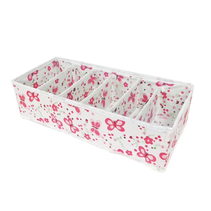 Wrapables - Caja de Almacenamiento Plegable para Ropa Interior y Calcetines, diseño de Mariposa, Juego de 4