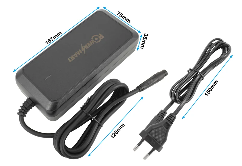 54,6 V 3 A | MATE X 750W E-Bike Ladegerät (48V) | MAX 3-Pin (8mm)