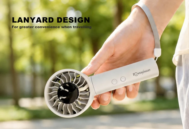 Handventilator mit Oszillationsfunktion | 4500mAh & 6-Gang Smart Display