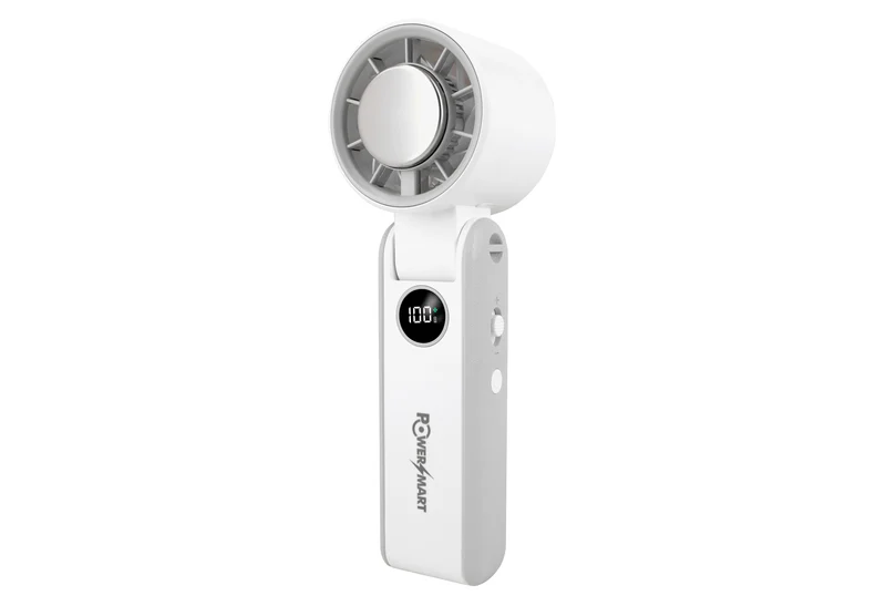 Faltbarer Handheld-Ventilator | Eis-Kühlplatte & 100-Gang Smart Display