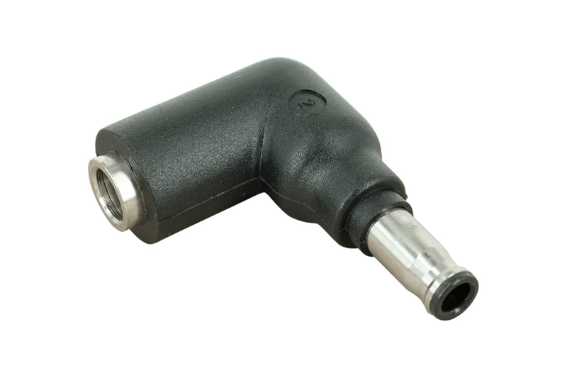 C2 DC-Netzteil-Adapter-Stecker: 5,5 mm x 2,5 mm Buchse auf 5,5 mm x 3,3 mm Stecker mit Mittelstift
