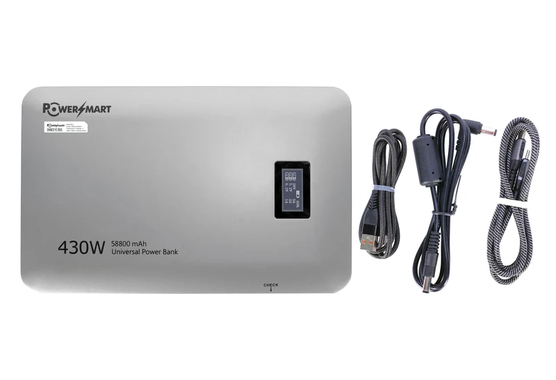 430-W-Powerbank-Station | Dualer 140-W-PD-3.1-USB-C- und 24-V-DC-Ausgang | USV-Funktion | Für MacBook Pro, Drohnen und Laptops