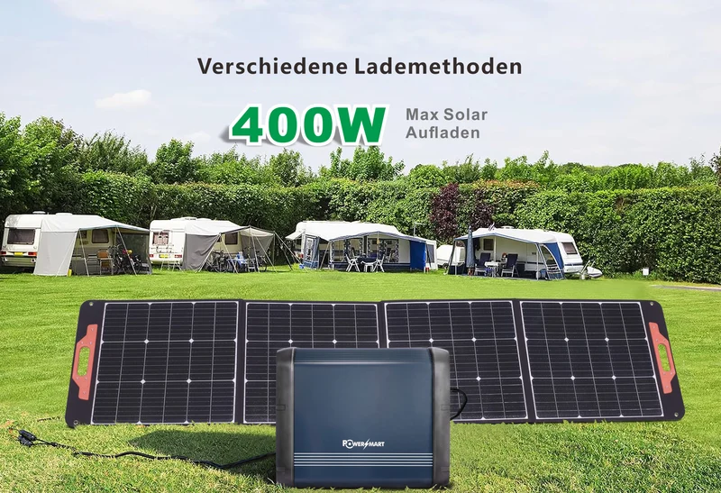 PowerSmart 1200W Portable Power Station 1152Wh | LiFePO4 Akku | Solargenerator