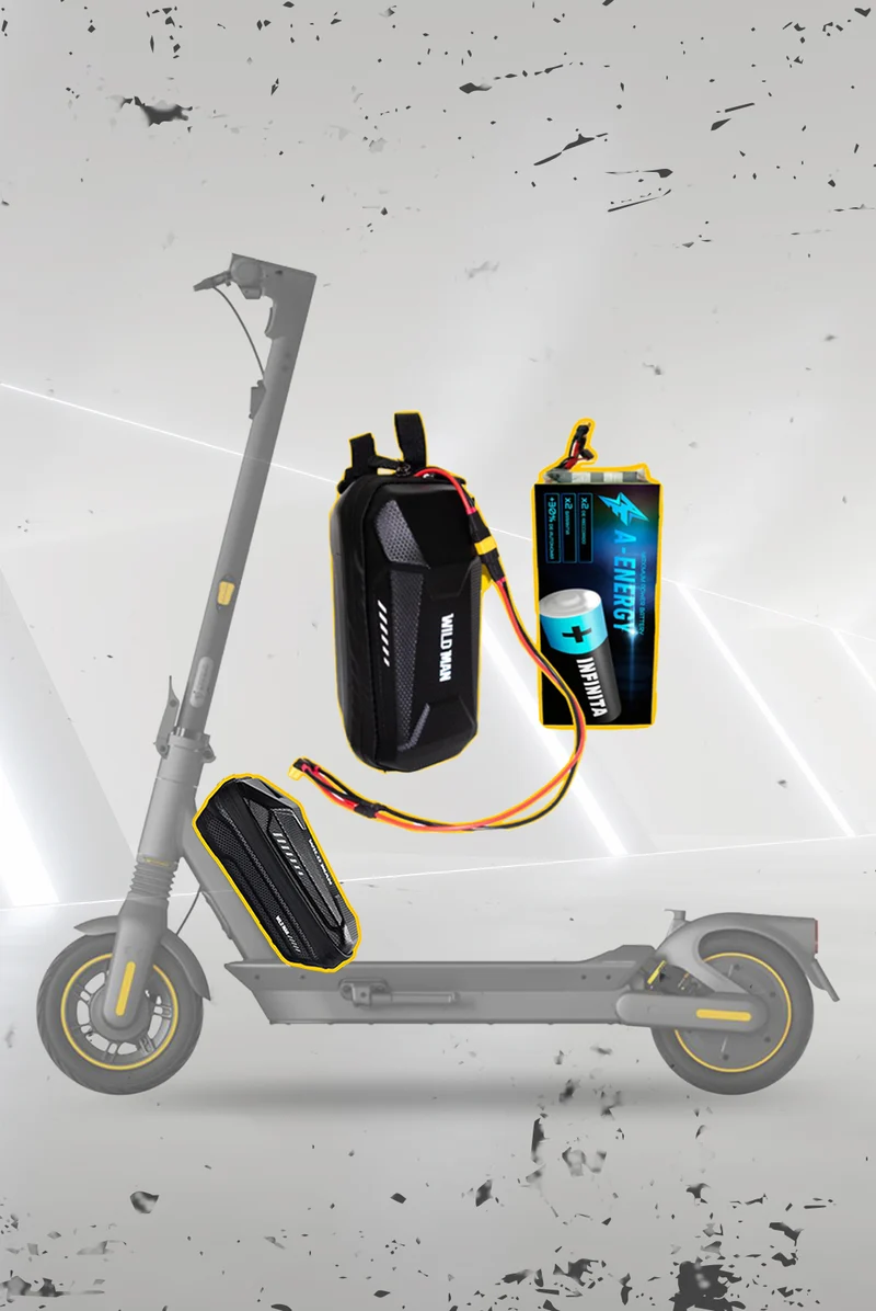 Batería externa de autonomía 36V para patinete eléctrico Ninebot Segway MAX G2 - Instalación fácil y autonomía superior con AF SCOOTERS
