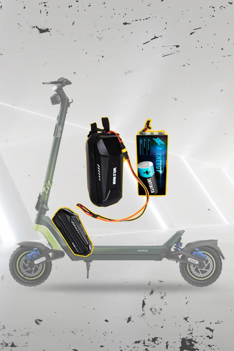 Batería externa de autonomía 48V para patinete eléctrico Cecotec Bongo Y85 - Instalación fácil y autonomía superior con AF SCOOTERS
