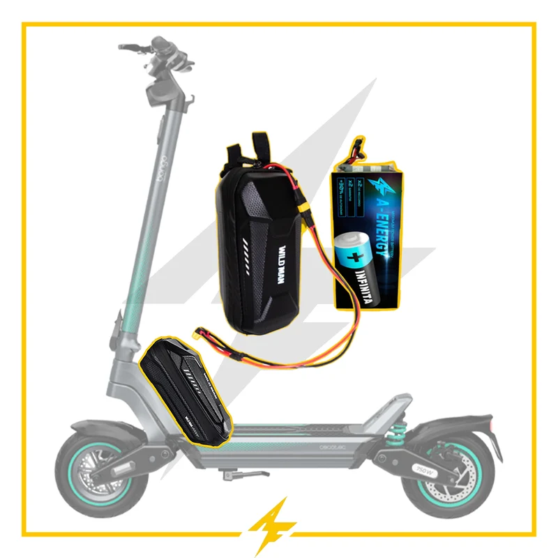 Batería externa de autonomía 36V para patinete eléctrico Cecotec Bongo Y45 - Instalación fácil y autonomía superior con AF SCOOTERS