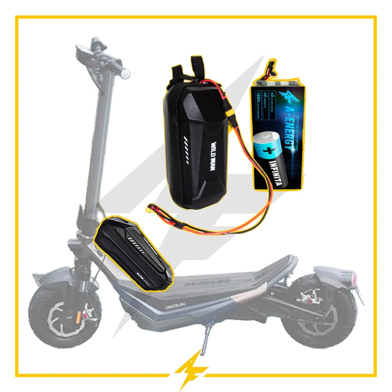 Batería externa de autonomía 60V para patinete eléctrico Cecotec Bongo Z75 - Instalación fácil y autonomía superior con AF SCOOTERS