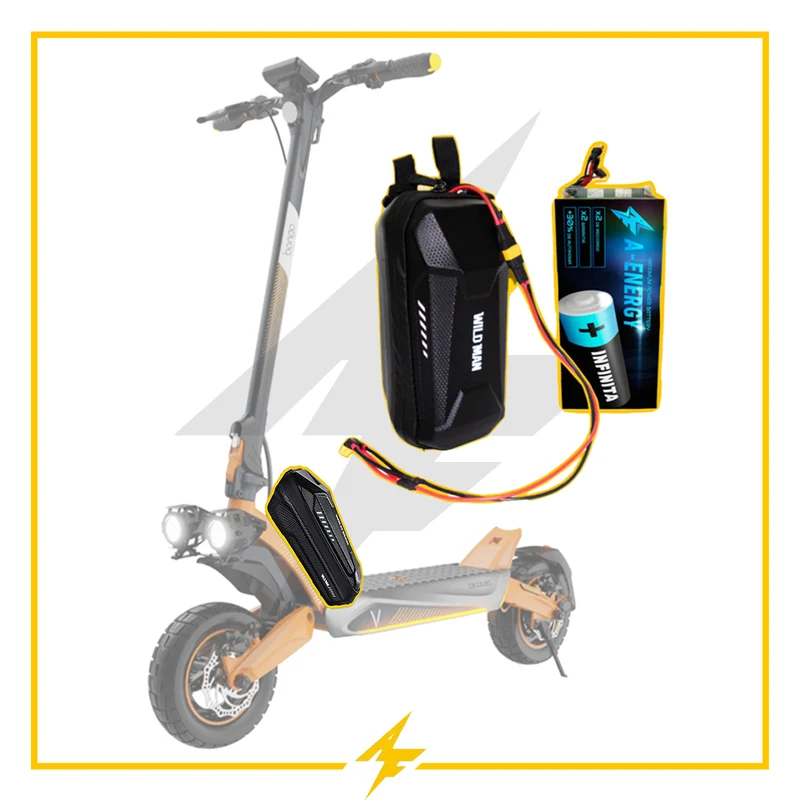 Batería externa de autonomía 48V para patinete eléctrico Cecotec Bongo V70 - Instalación fácil y autonomía superior con AF SCOOTERS
