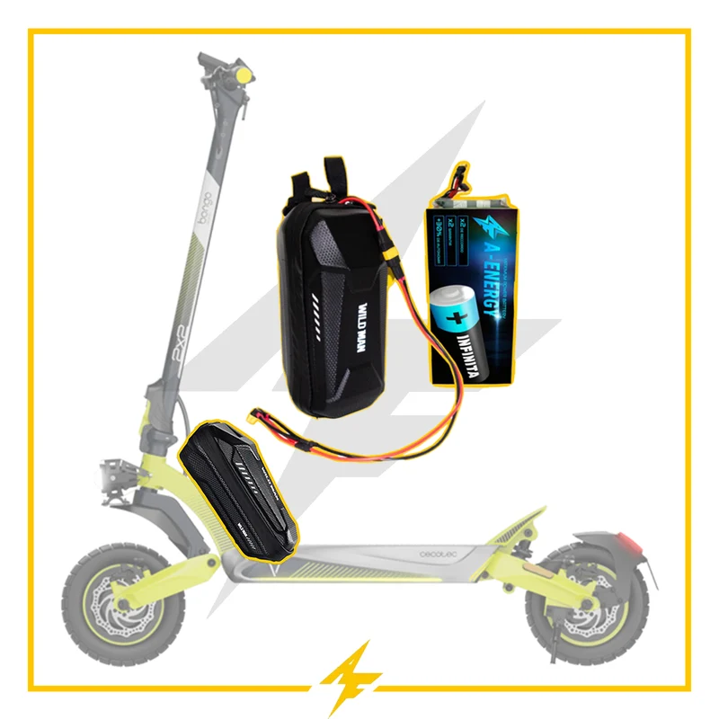 Batería externa de autonomía 48V para patinete eléctrico Cecotec Bongo V55 - Instalación fácil y autonomía superior con AF SCOOTERS