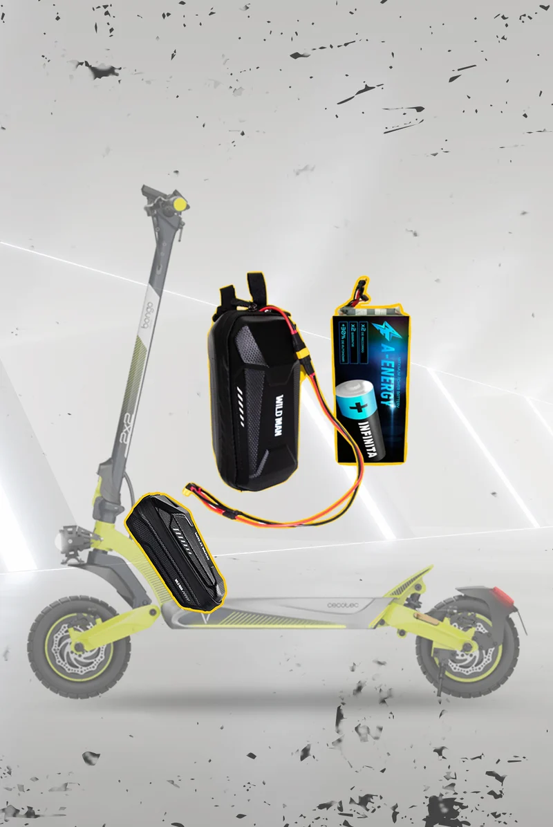 Batería externa de autonomía 48V para patinete eléctrico Cecotec Bongo V55 - Instalación fácil y autonomía superior con AF SCOOTERS