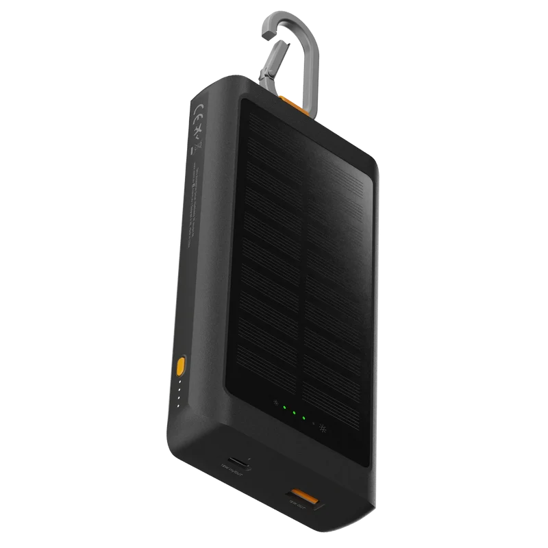 Batería externa Solar de 10.000 mAh Go2 de Xtorm - 15W