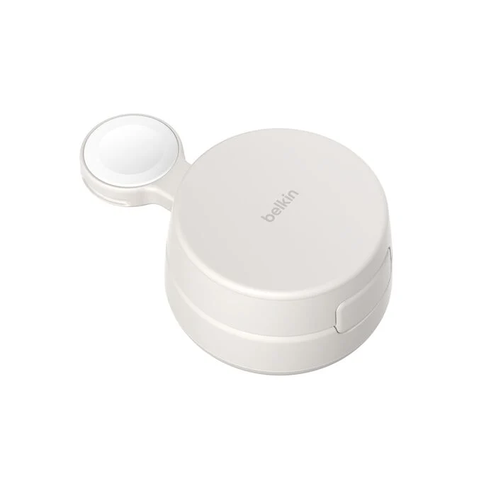 Cargador inalámbrico 2 en 1 Qi2 de 25 W con tecnología MagSafe UltraCharge Pro de Belkin - Arena