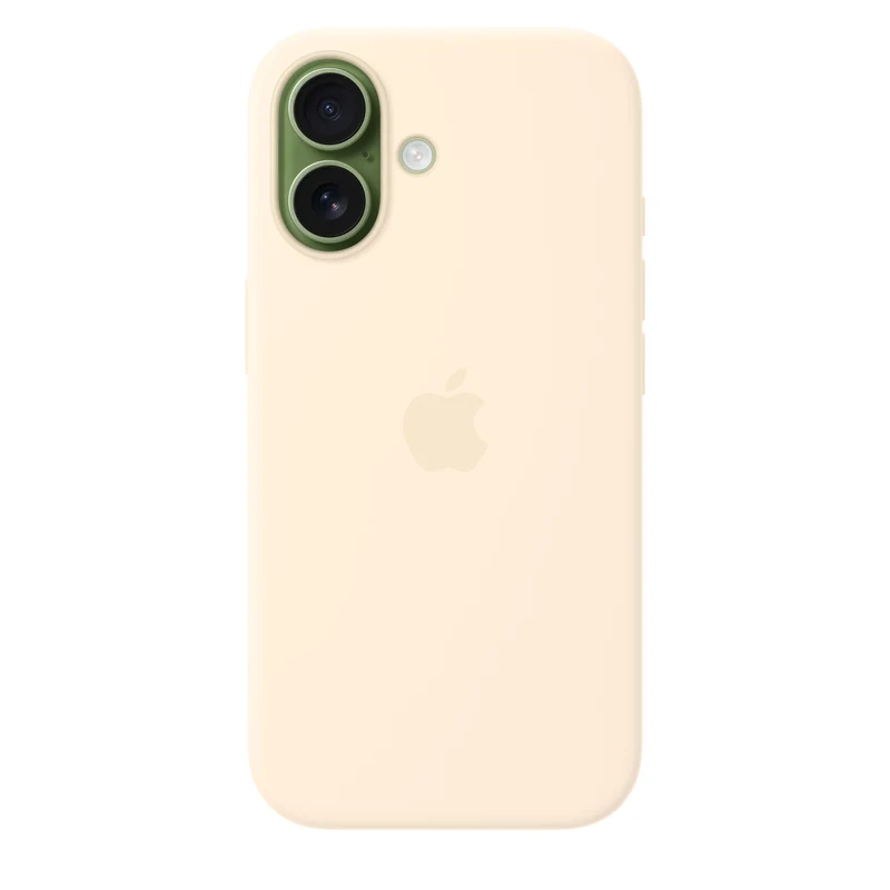 Funda de silicona con MagSafe para el iPhone 17 – Vainilla