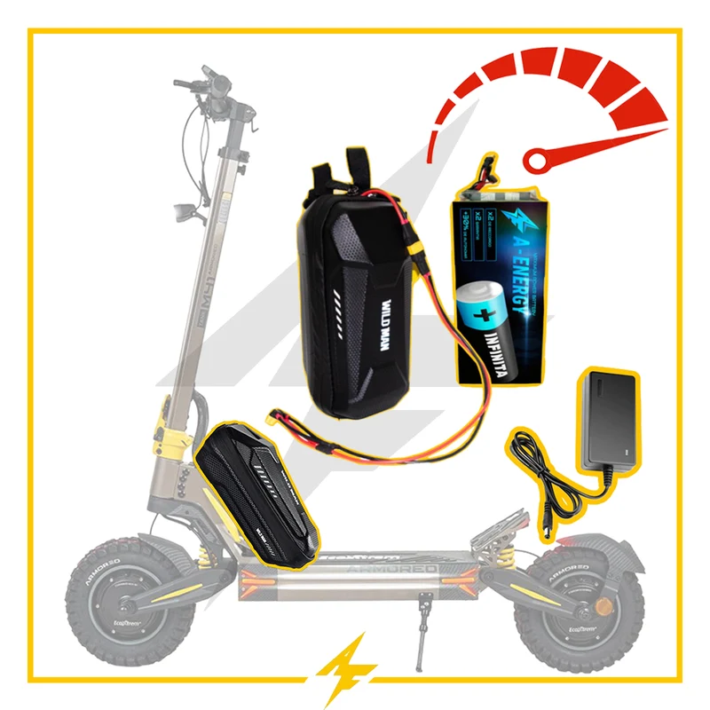 Batería de velocidad 12V patinete eléctrico Ecoxtrem M41 Armored - ¡Llega a velocidad máxima con AF SCOOTERS!