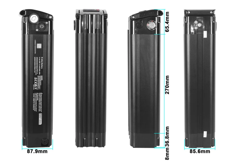 Handy Carry Elektrofahrradakku Li-Ion 36V 13,4Ah/482,4Wh - 38cm Version, Ersatz für Dynabike E-City RT