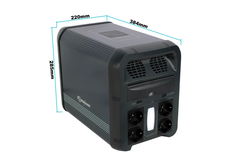 PowerSmart 2200W Portable Power Station 2160Wh | LiFePO4-Akku | Ultraschnelle Ladung