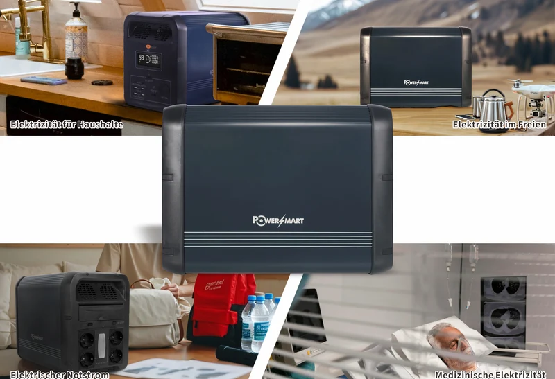 Tragbare Powerstation 2160 Wh, LiFePO4, 2200 W (4400 W Spitze) 2160-Wh-Solargenerator, Notstrom für Zuhause, Camping im Freien und Wohnmobilreisen, netzunabhängiger Strom, intelligente App-Steuerung, 100 % Ladung in 2 Stunden mit UltraFast-Modus