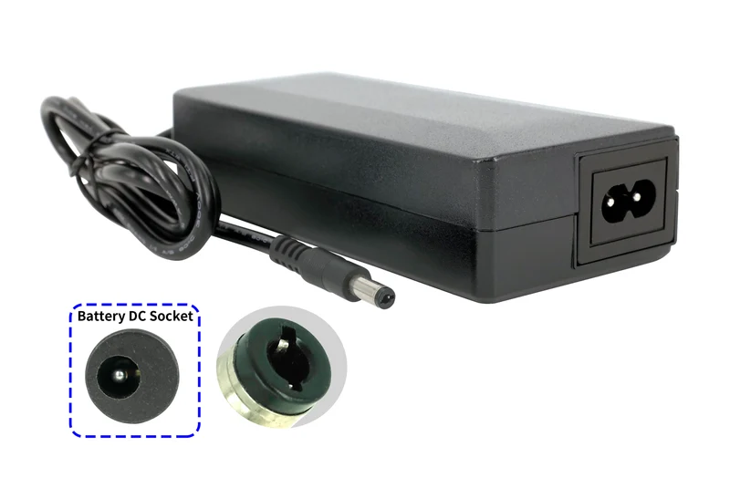 42 V 36 V 2 A AC-Netzteil-Ladegerät für Elektroroller/E-Bikes/selbstbalancierende Roller, 5,5 x 2,5 mm DC-Buchse