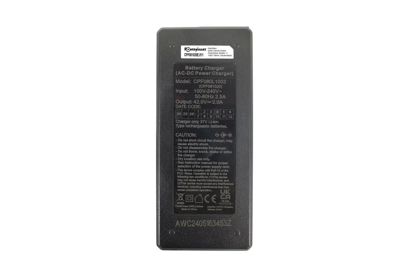 42 V 36 V 2 A AC-Netzteil-Ladegerät für Elektroroller/E-Bikes/selbstbalancierende Roller, 5,5 x 2,5 mm DC-Buchse