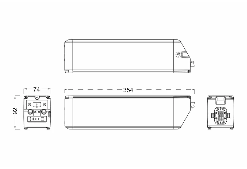 Jeep E-Bike Ersatzakku für UMM 7000, ULM 7000, MHM 7000, MHM 7010 & FR 7000 (36V 17,5Ah 630Wh)