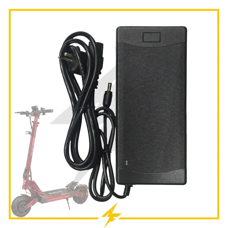 Cargador 60V 3A para patinete eléctrico Ecoxtrem M41 Armored - ¡Carga segura, eficiente y rápida!