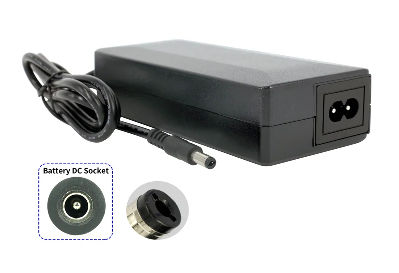 42 V 2 A Elektrofahrrad-Ladegerät für 36 V Lithiumbatterie, mit DC 5,5 mm x 2,1 mm Stecker