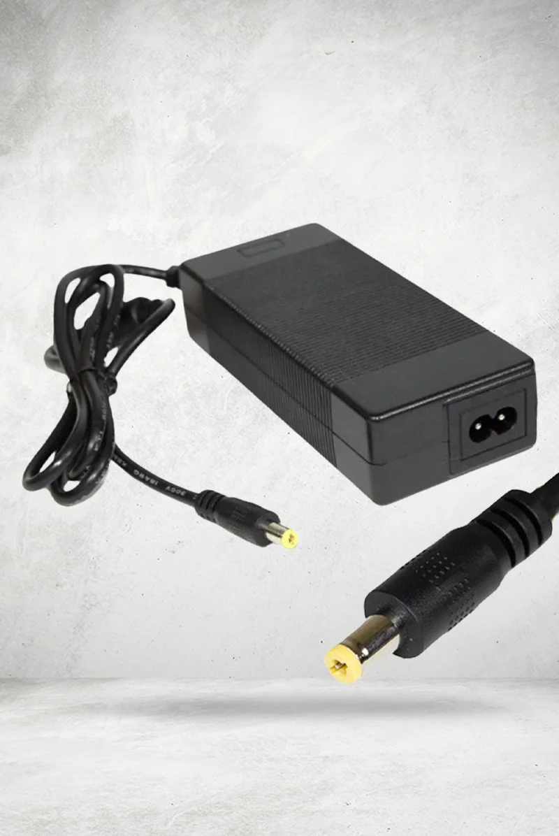 Cargador 36V salida 42V para patinete eléctrico Cecotec Serie A conector fino DC5525 - potencia segura para tu patin