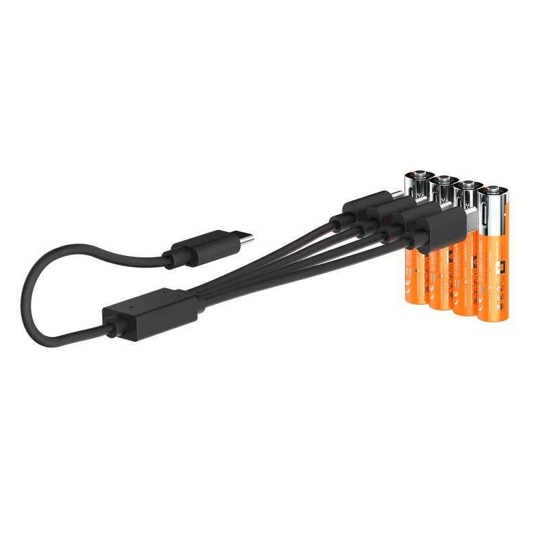 Pack de 4 pilas recargables con USB-C de Xtorm - AAA