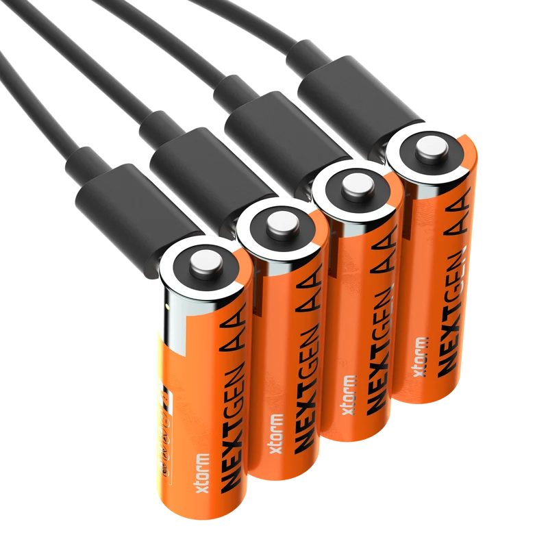 Pack de 4 pilas recargables con USB-C de Xtorm - AA