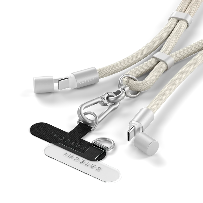 Correa para iPhone OntheGo™ Crossbody con cable USB-C de Satechi - Arena