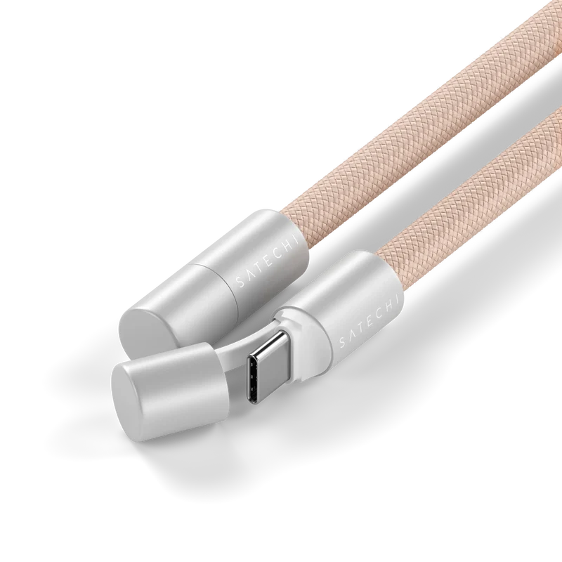 Correa para iPhone OntheGo™ Crossbody con cable USB-C de Satechi - Rosa